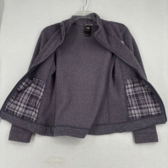 The North Face Crescent Sunset Sweater Knit Jacket Full Zip Purple Women's S - Picture 8 of 13
